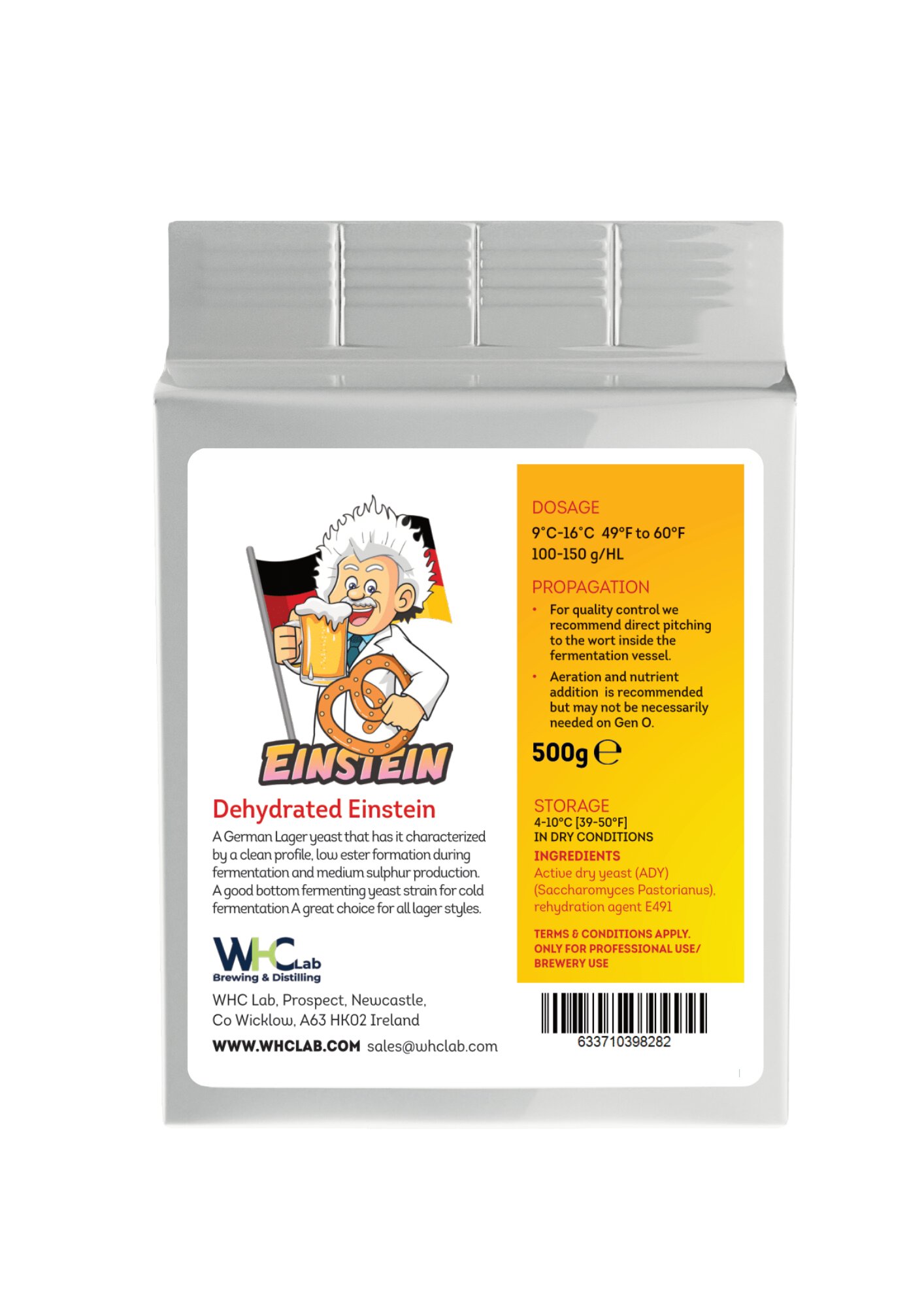WHC Lab - Einstein: German Lager Dry Yeast (500g)